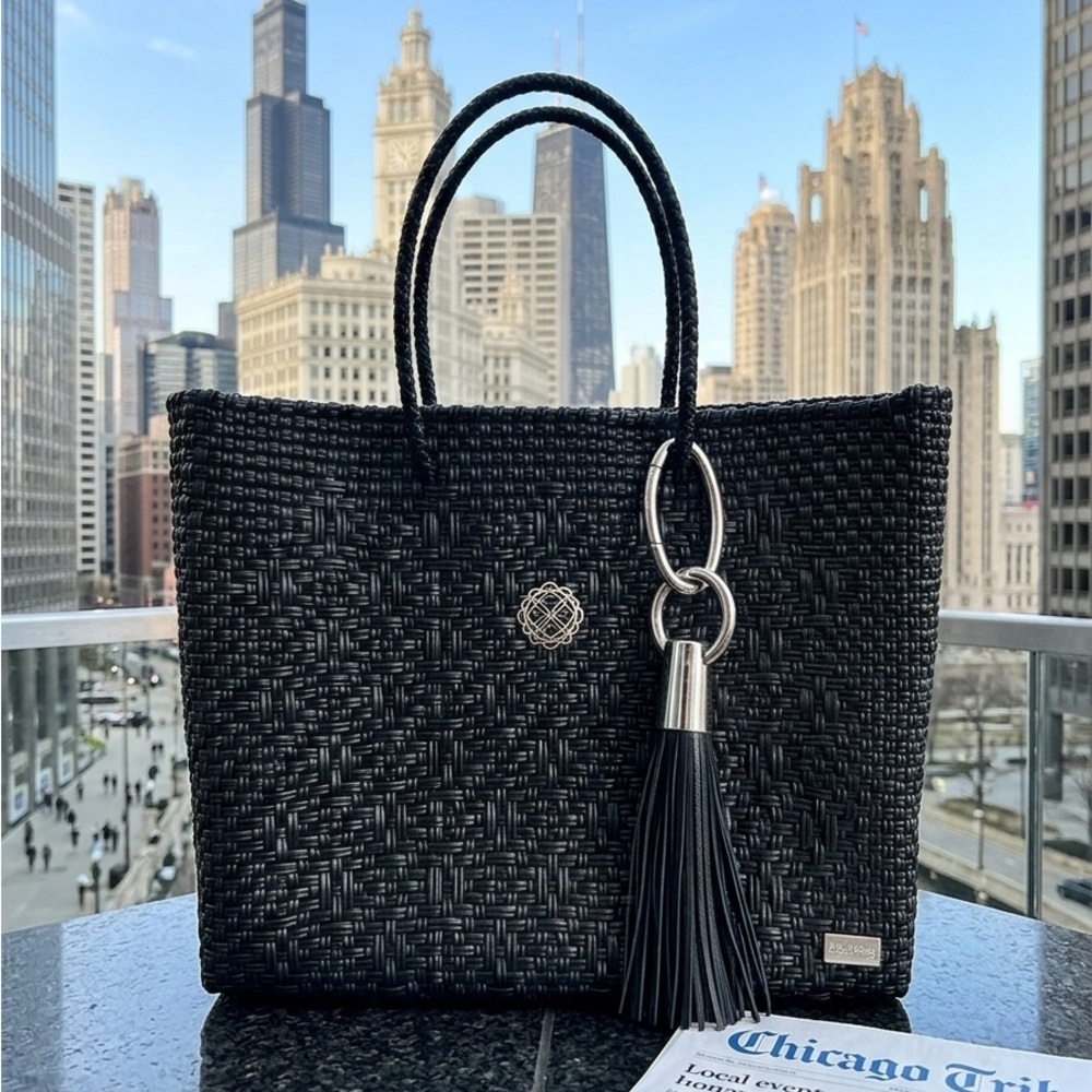 NWT Lola Bag Designer Georgina Herrera With Leather Key Ring Tassel